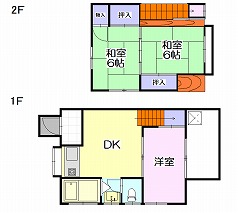 広木町アパート1-2階